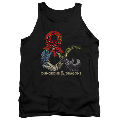 Dungeons And Dragons Dragons In Dragons Mens Tank Top Shirt Black