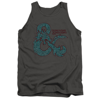 Dungeons And Dragons Ampersand Classes Mens Tank Top Shirt Charcoal