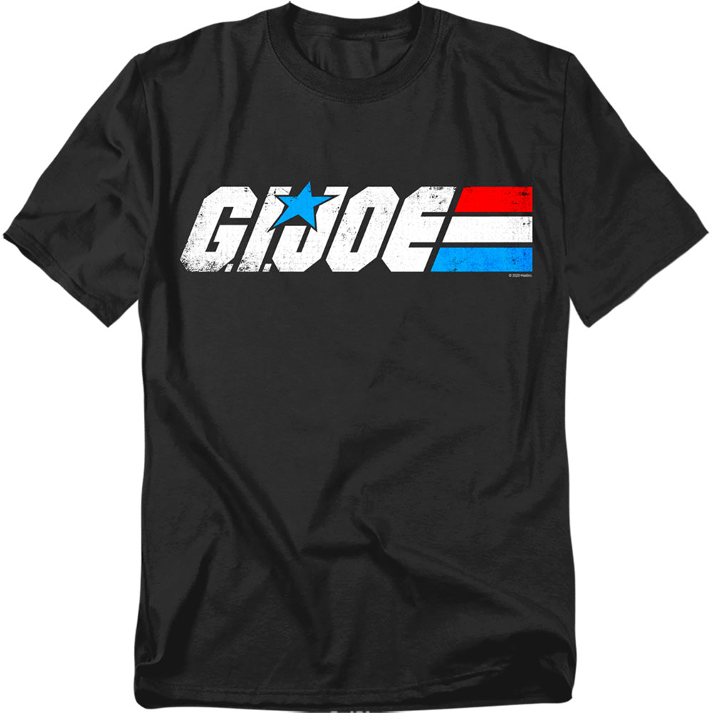 G.I. Joe Distressed Logo Mens T Shirt Black