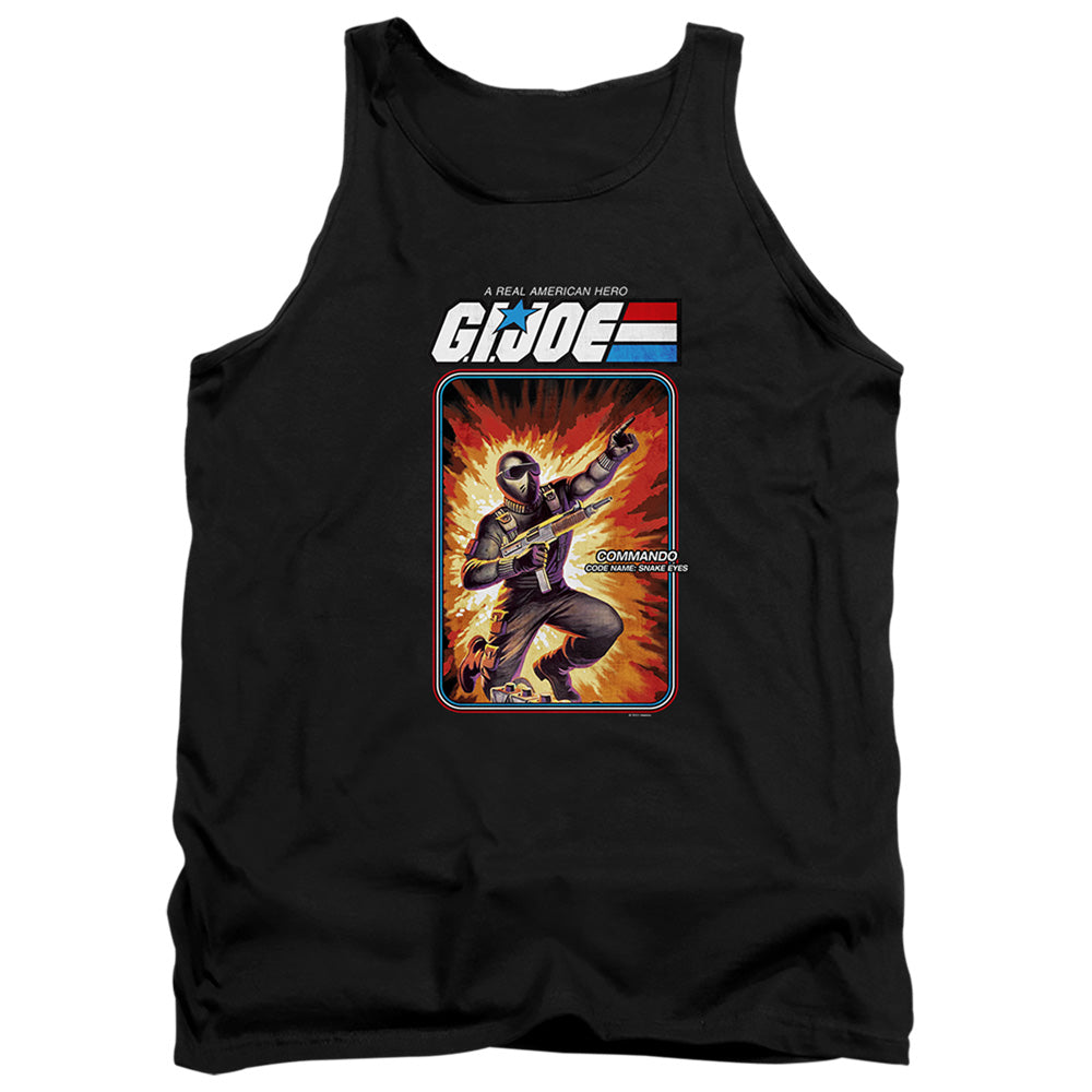 G.I. Joe Snake Eyes Card Mens Tank Top Shirt Black