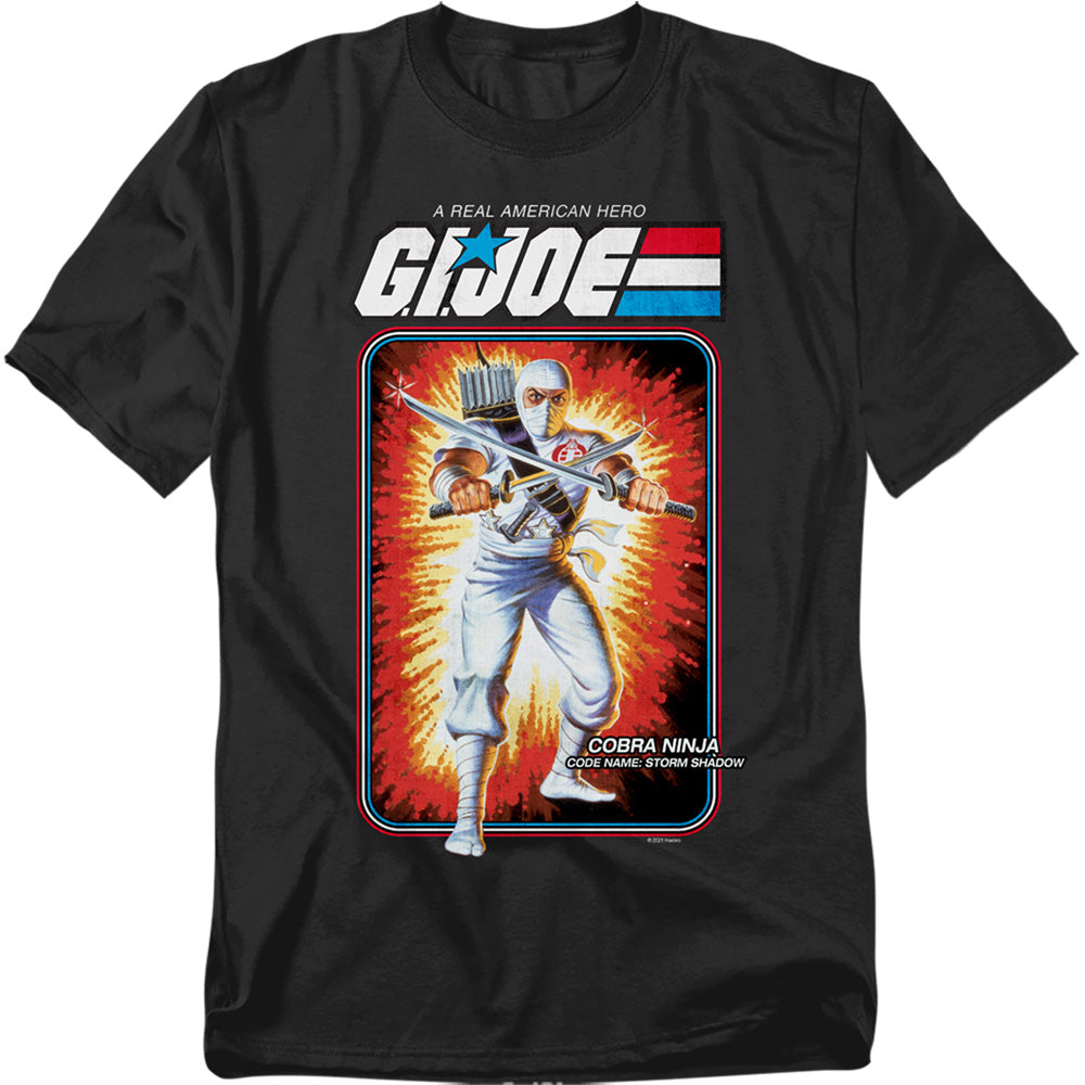 G.I. Joe Storm Shadow Card Mens T Shirt Black