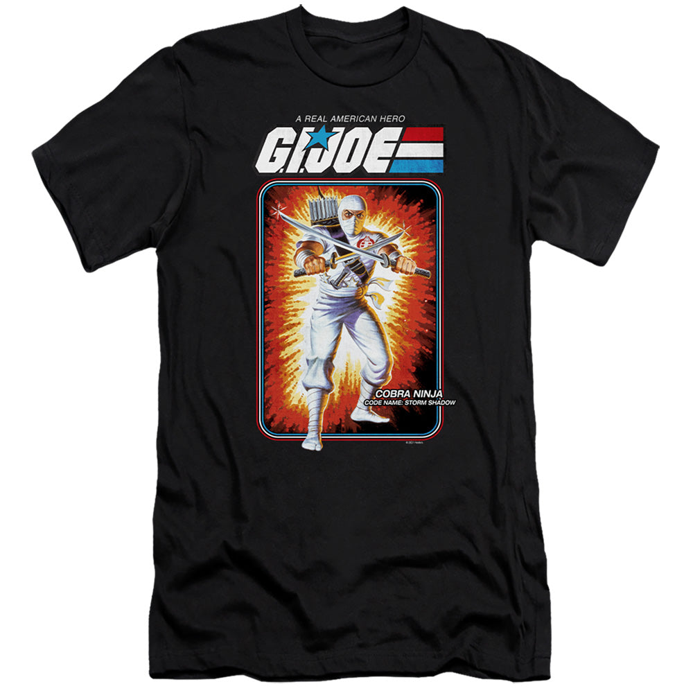 G.I. Joe Storm Shadow Card Hbo Premium Bella Canvas Slim Fit Mens T Shirt Black