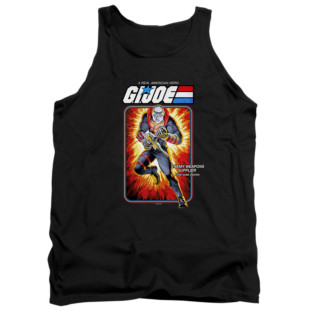 G.I. Joe Destro Card Mens Tank Top Shirt Black