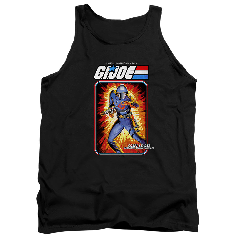 G.I. Joe Cobra Commander Card Mens Tank Top Shirt Black