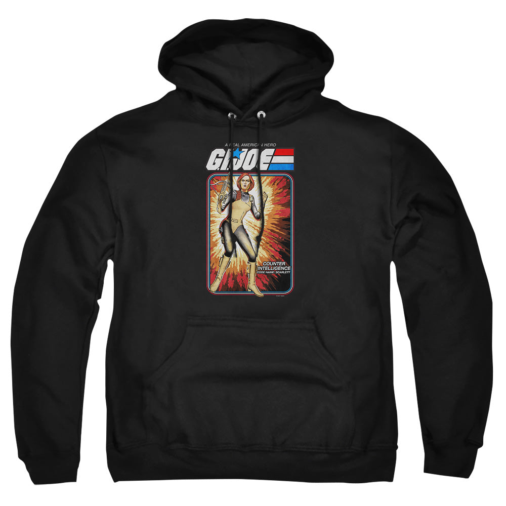 G.I. Joe Scarlett Card Mens Hoodie Black
