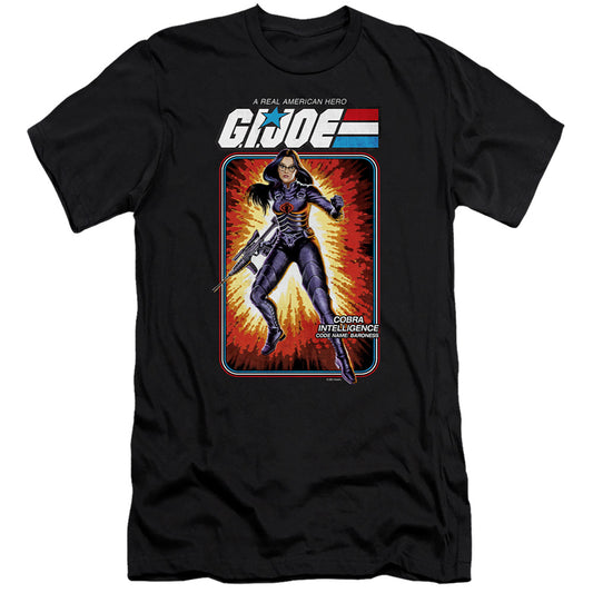 G.I. Joe Baroness Card Hbo Premium Bella Canvas Slim Fit Mens T Shirt Black