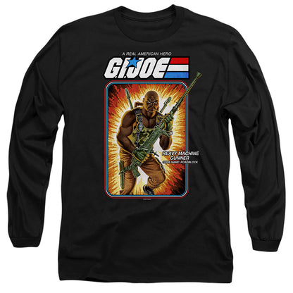 G.I. Joe Roadblock Card Mens Long Sleeve Shirt Black Officially Licensed