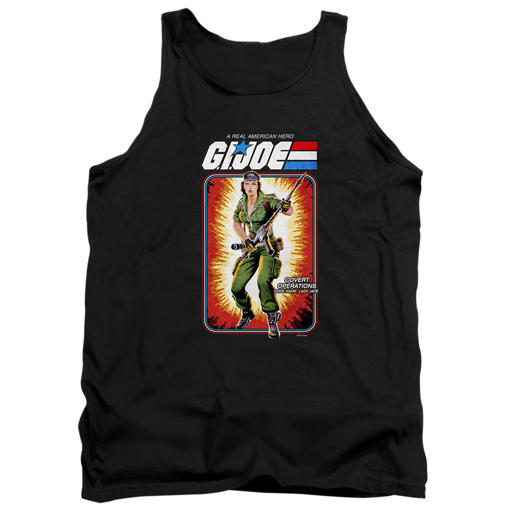 G.I. Joe Lady Jaye Card Mens Tank Top Shirt Black