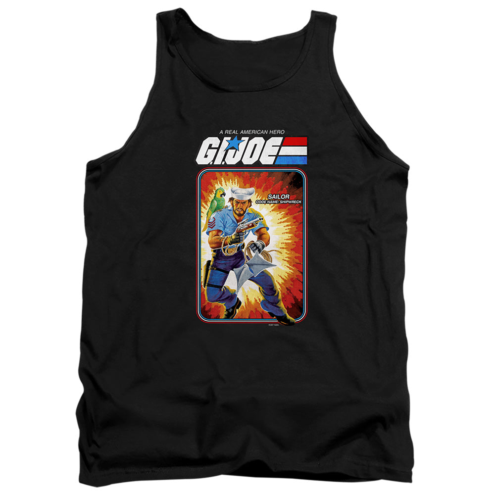 G.I. Joe Shipwreck Card Mens Tank Top Shirt Black