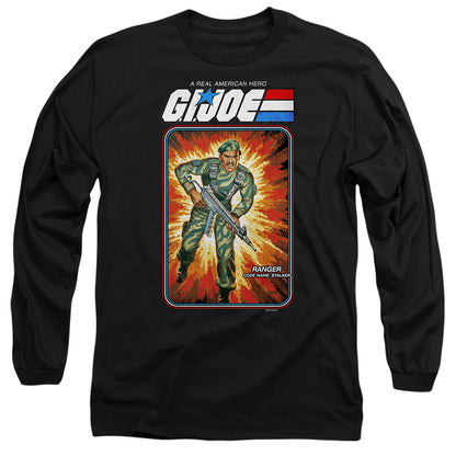 G.I. Joe Stalker Card Mens Long Sleeve Shirt Black Officially Licensed