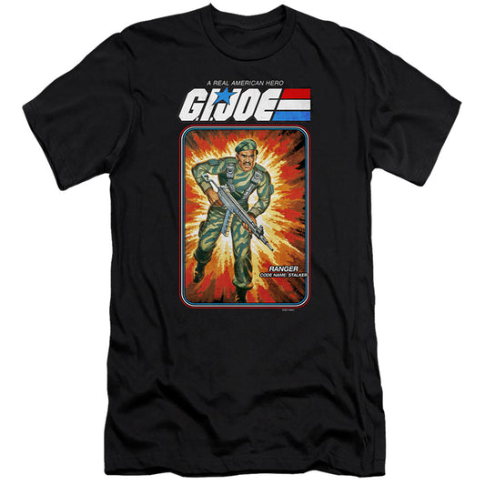 G.I. Joe Stalker Card Hbo Premium Bella Canvas Slim Fit Mens T Shirt Black