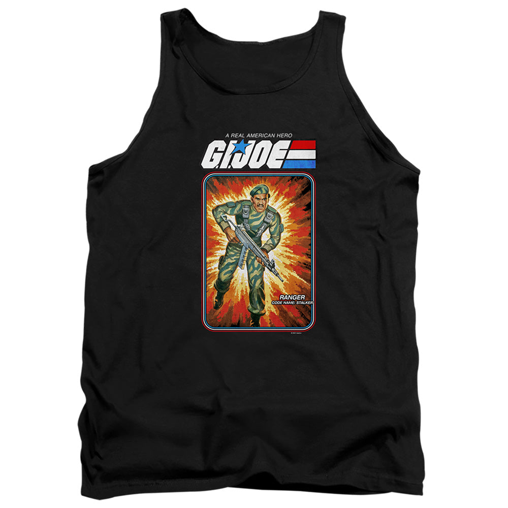 G.I. Joe Stalker Card Mens Tank Top Shirt Black