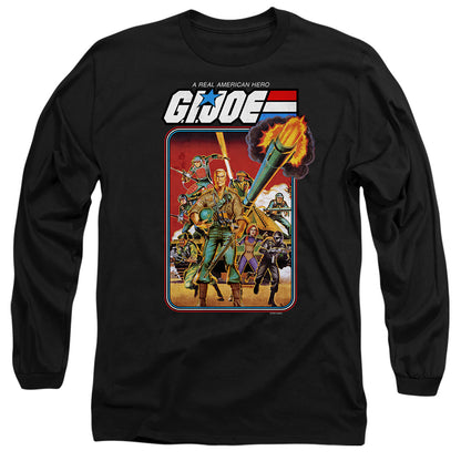 G.I. Joe Hero Group Mens Long Sleeve Shirt Black Officially Licensed