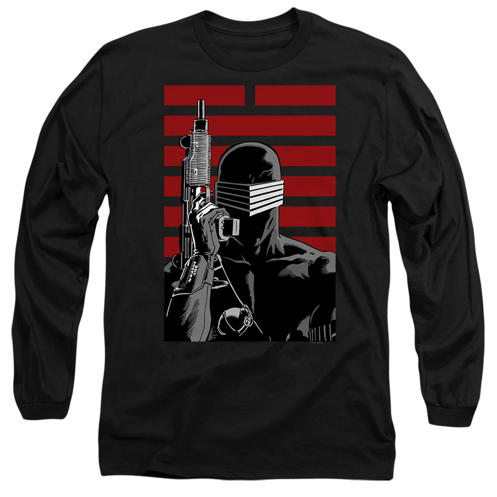 G.I. Joe Snake Eyes Ninja Mens Long Sleeve Shirt Black Officially Licensed