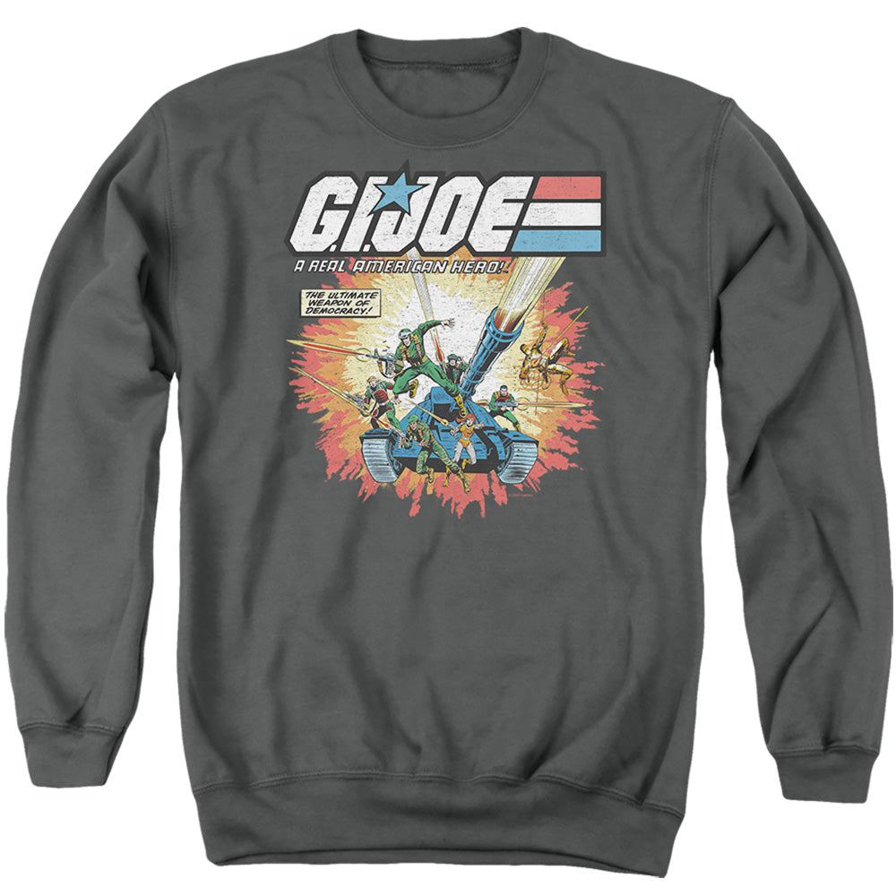 G.I. Joe Real American Hero Mens Crewneck Sweatshirt Charcoal