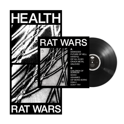 Health Rat Wars Black LP Vinyl Record w/ Pullout Poster