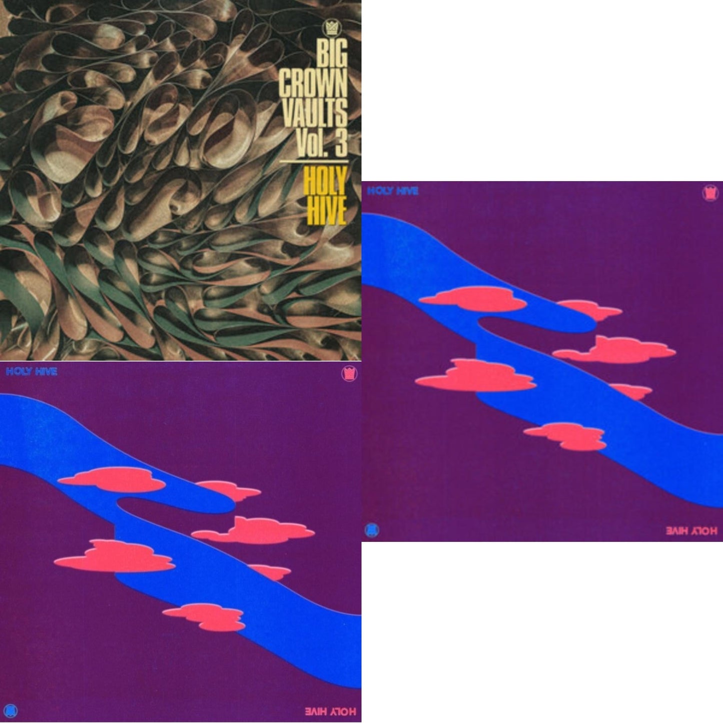 Holy Hive - Big Crown Vaults Vol. 3 - Holy Hive & Holy Hive (Translucent Pink With Blue Splatter LP Vinyl) & Holy Hive