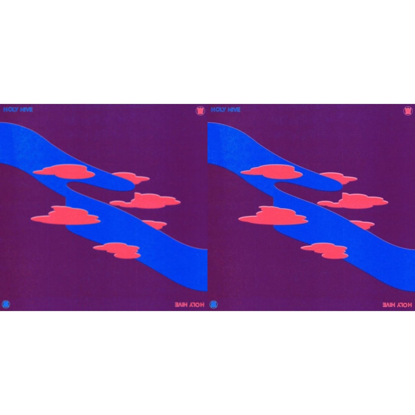 Holy Hive - Holy Hive & Holy Hive (Translucent Pink With Blue Splatter LP Vinyl)