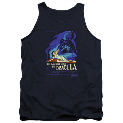 Hammer House Of Horror Horror Of Dracula Mens Tank Top Shirt Navy