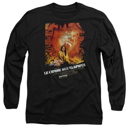 Hammer House Of Horror Le Cirque Mens Long Sleeve Shirt Black Officially Licensed