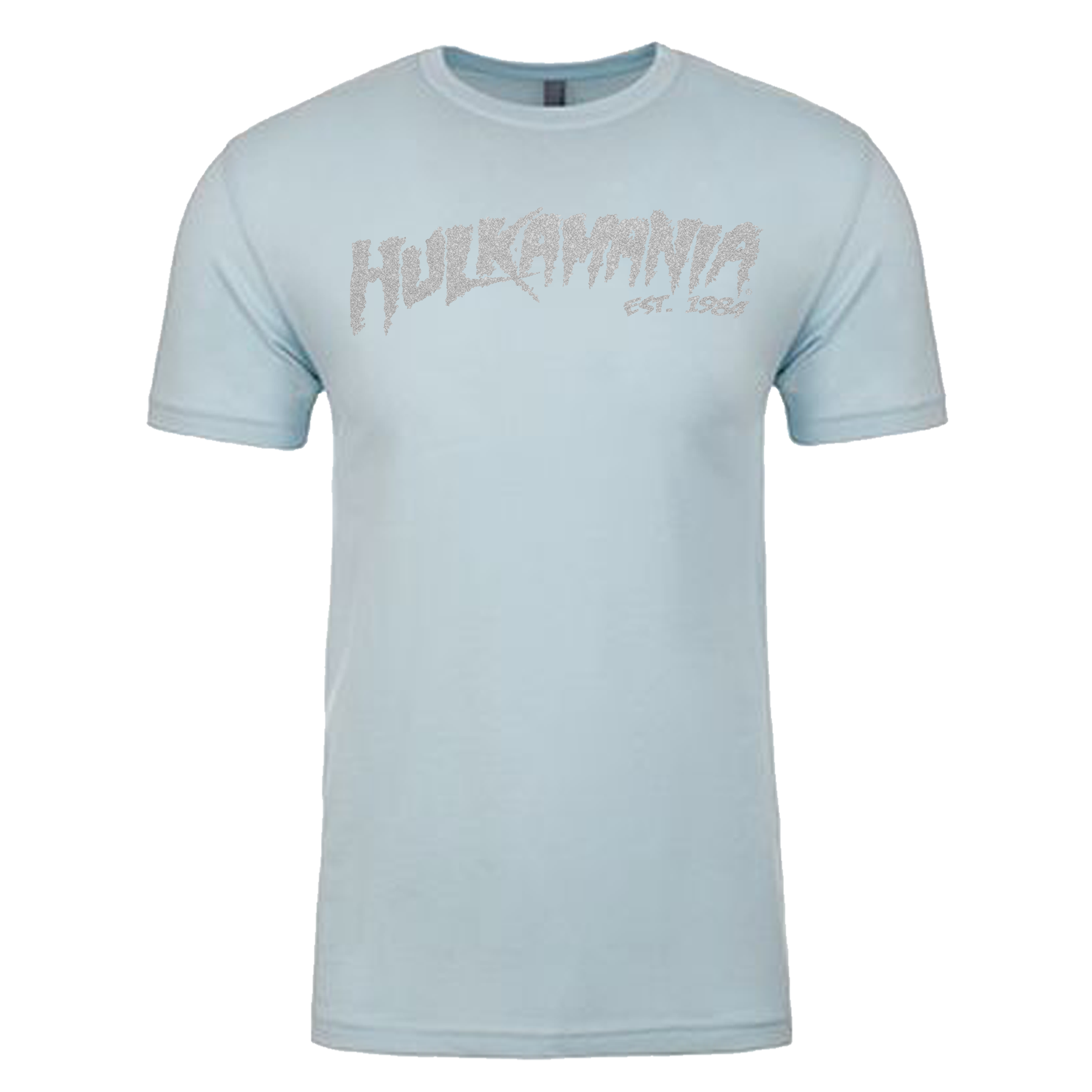 Baby Blue Reflective Hulkamania Adult T-Shirt