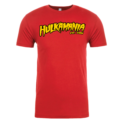 Red Hulkamania Adult T-Shirt