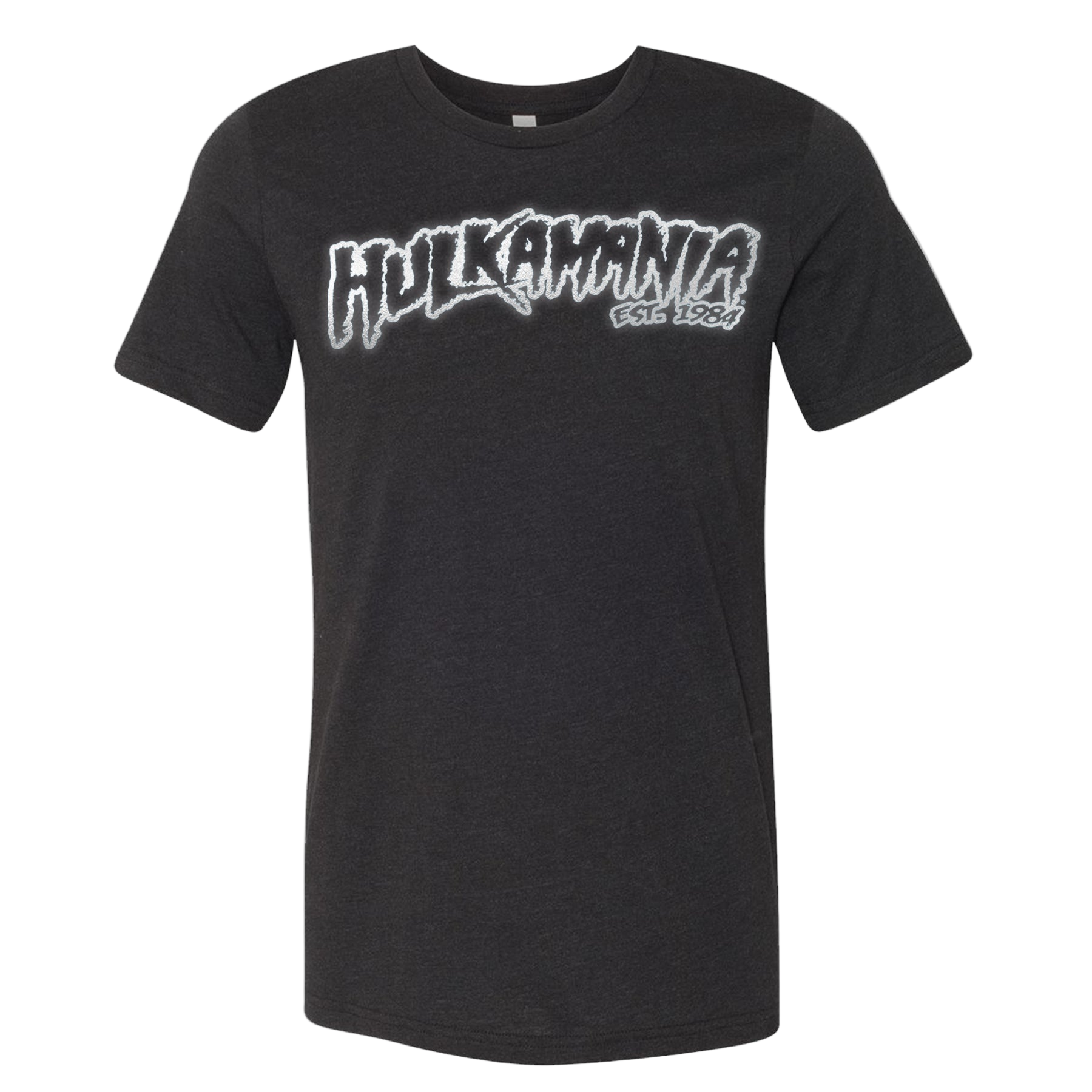 Black Reflective Hulkamania Adult T-Shirt