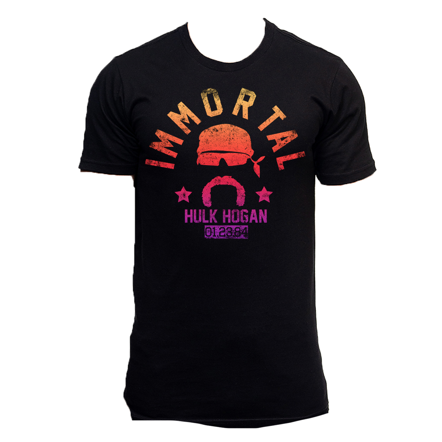 Black Colorful Immortal Gradient Adult T-Shirt