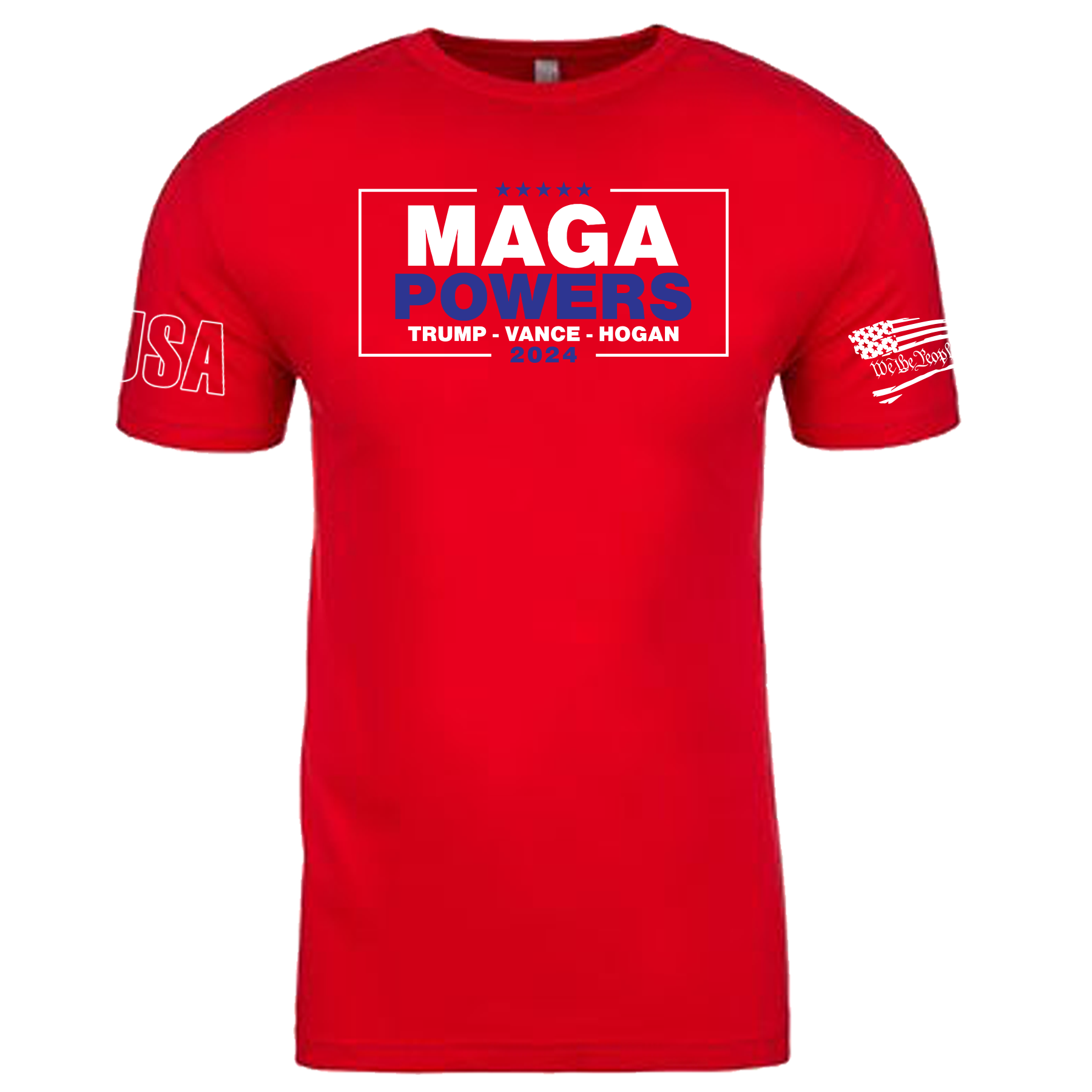 Red MAGA-Powers Adult T-Shirt