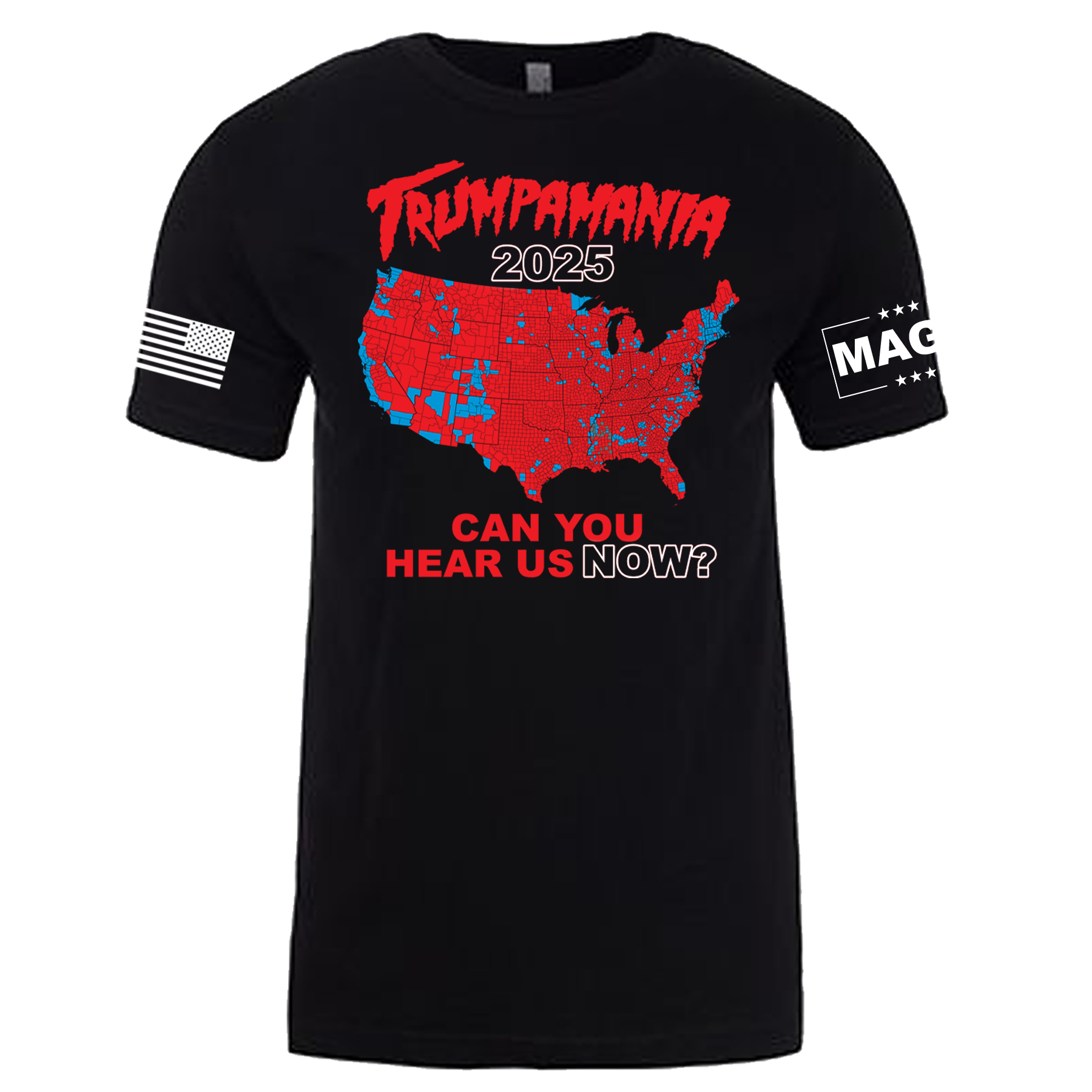 Hulk Hogan Trumpamania "Can You Hear Us Now?" Adult T-Shirt