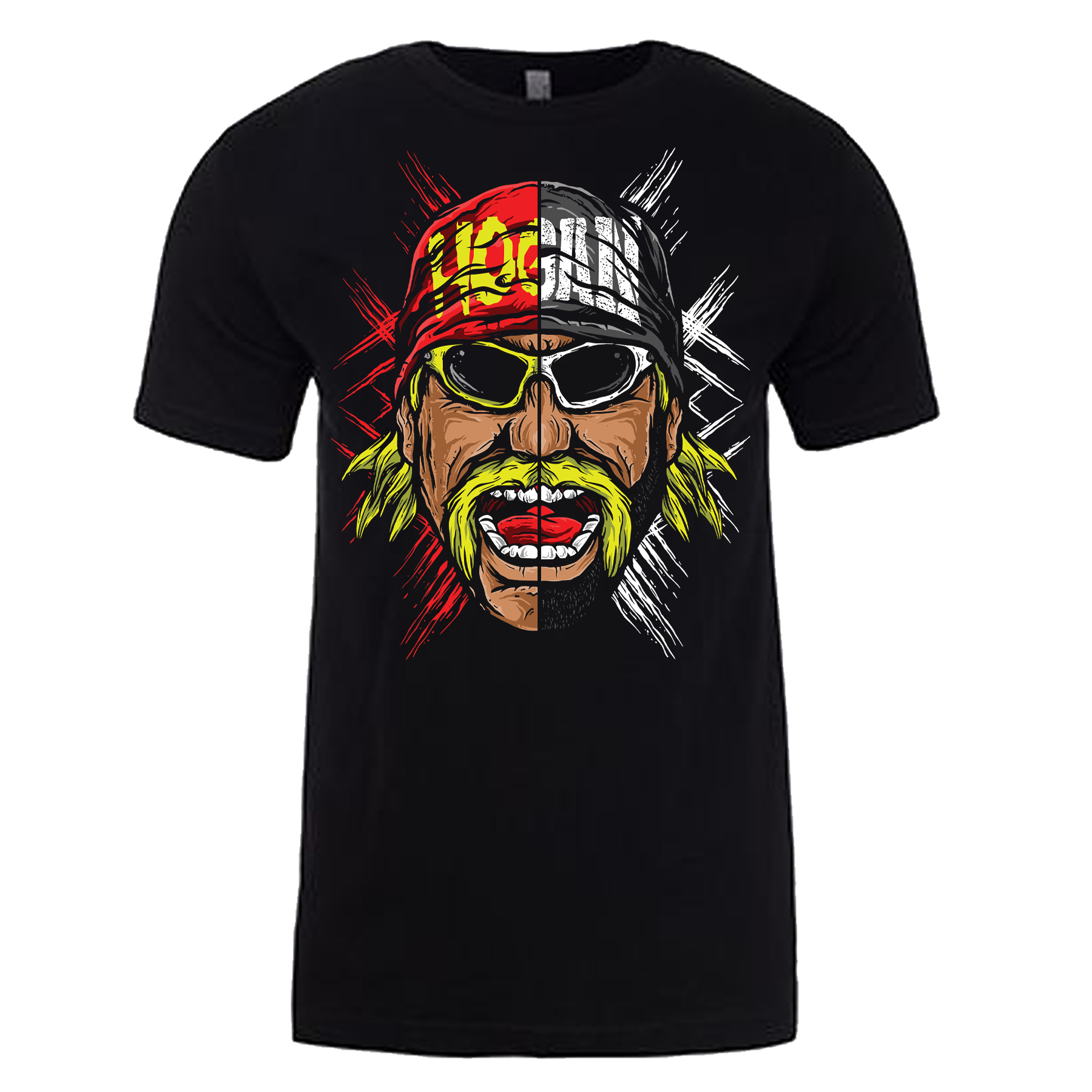 Splitface Artwork Adult T-Shirt