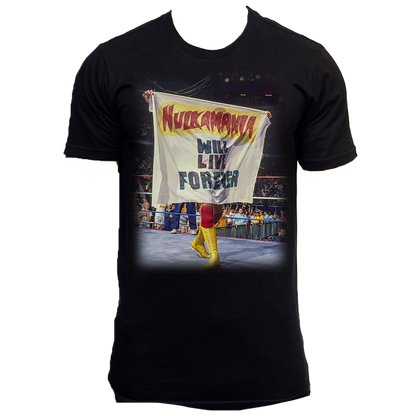 Black Hulkamania Will Live Forever Adult T-Shirt