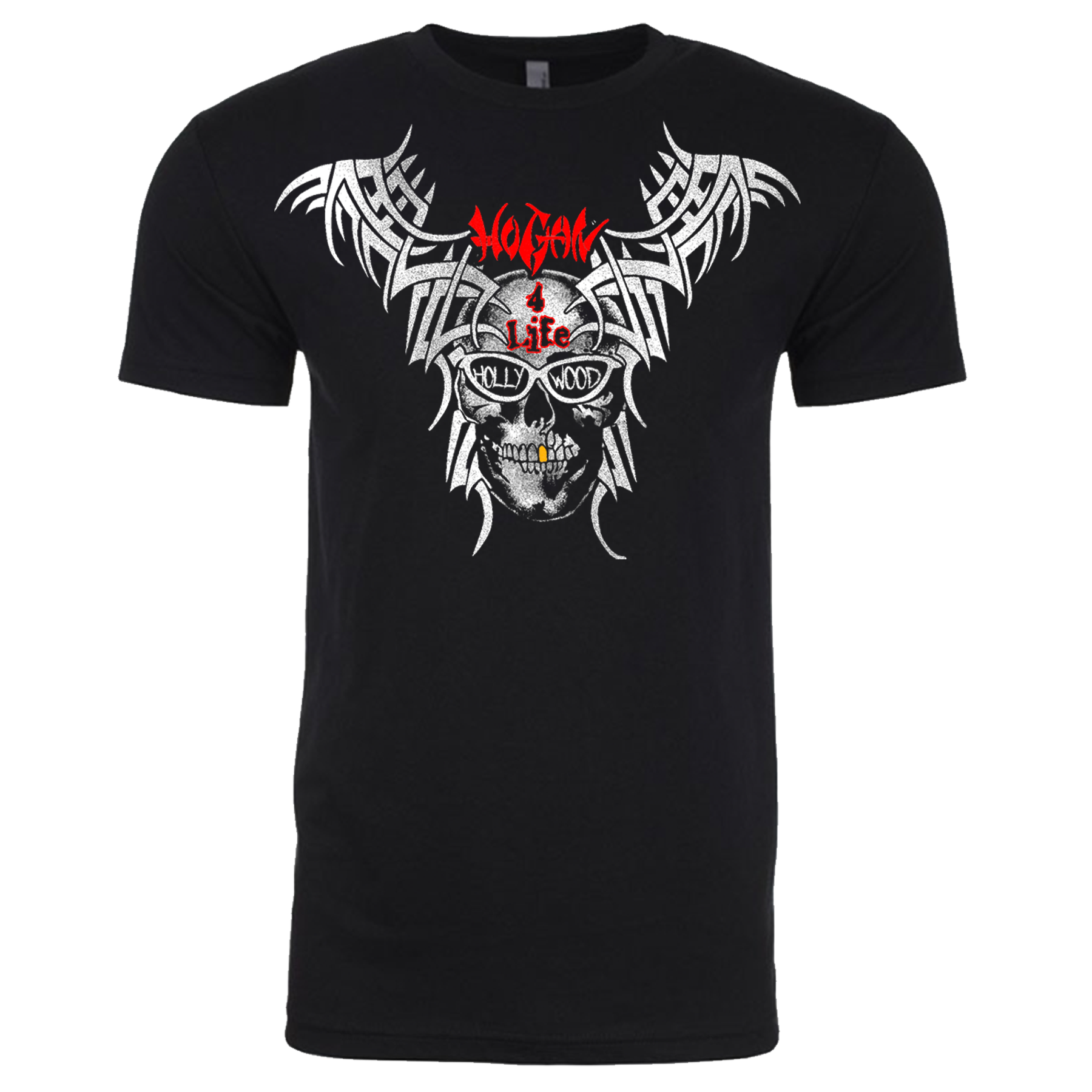 Tribal Skull 4 Life Adult T-Shirt