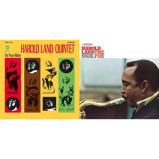 Harold Land - Peace-Maker (Verve By Request Series) & Fox (Contemporary Records Acoustic Sounds Series) - LP Vinyl Bundle