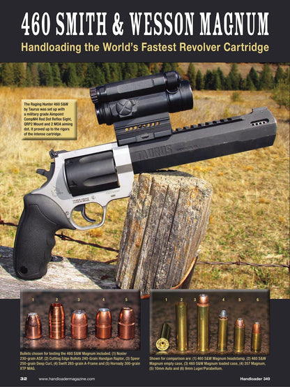 Handloader April 2024 -  The Ammunition Reloading Journal: 44 Magnum With Over 200 Loads, The 6mm Bench Rest Ackley, The Lee Loader, Cartridge Case Prep & More!