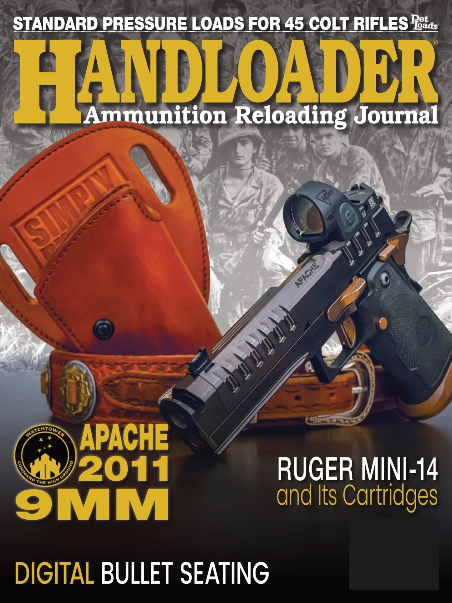 Handloader The Ammunition Reloading Journal - December 2024: Standard Pressure Loads For 45 Colt Rifles, Ruger Mini-14, Apache 2011 9MM, Precision Digital Bullet Seating, 356 Winchester & More!