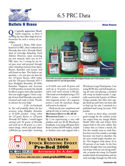 Handloader The Ammunition Reloading Journal - December 2024: Standard Pressure Loads For 45 Colt Rifles, Ruger Mini-14, Apache 2011 9MM, Precision Digital Bullet Seating, 356 Winchester & More!