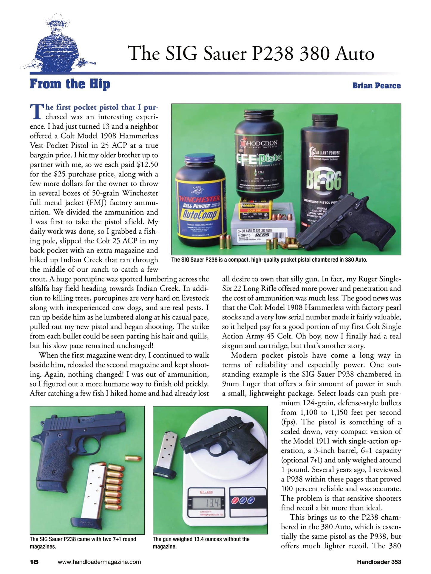 Handloader The Ammunition Reloading Journal - December 2024: Standard Pressure Loads For 45 Colt Rifles, Ruger Mini-14, Apache 2011 9MM, Precision Digital Bullet Seating, 356 Winchester & More!
