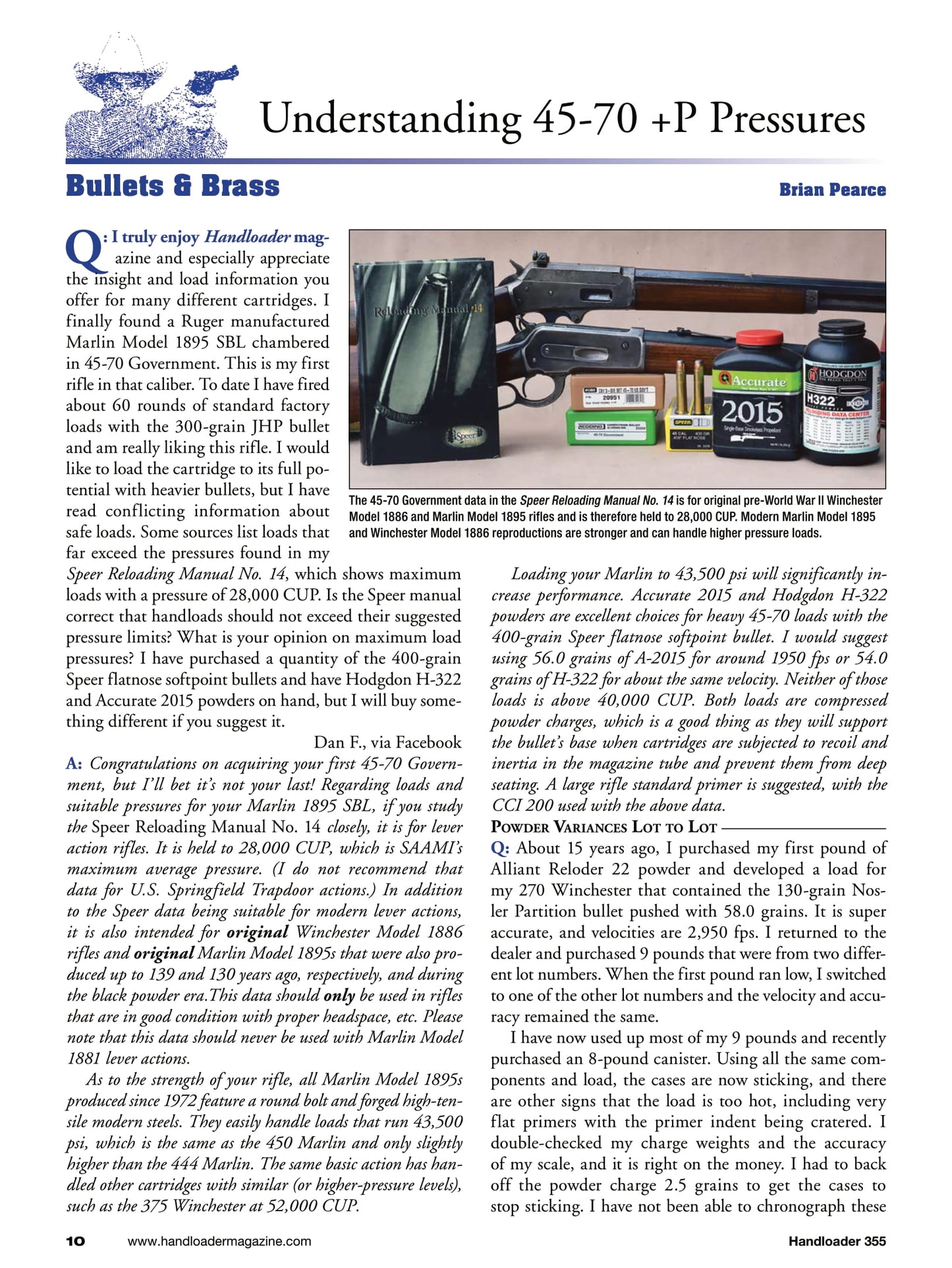 Handloader The Ammunition Reloading Journal - April 2025: Howa Carbon Elevate 6.5 Grendel, The Ultra Light Rifle, 40 Smith & Wesson, High Performance Rim Rock Bullets, 220 Weatherby Rocket & More!