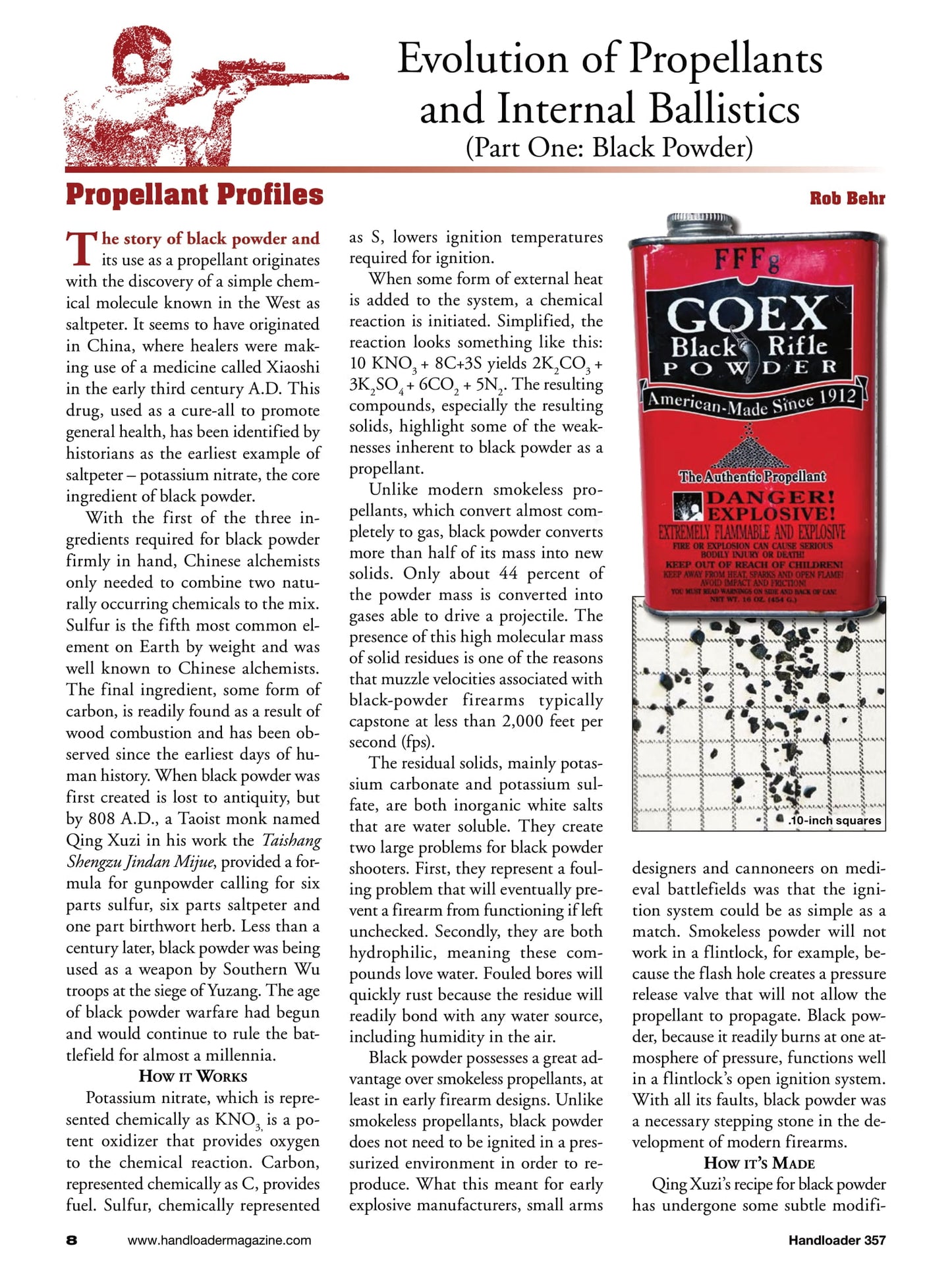 Handloader The Ammunition Reloading Journal - August 2025: 280 Ackley Improved, Crafting Cartridges At Home, Evolution Of Propellants & Internal Ballistics, 22 Long Rifle, Tuning Your Loads & More!