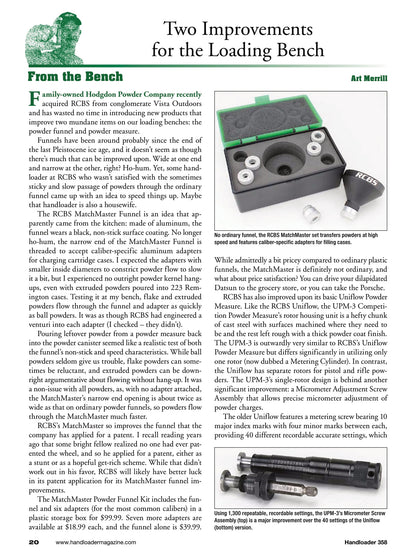 Handloader The Ammunition Reloading Journal - October 2025: GA Precision 6mm GT Handloads, Achieve Accuracy, 44 Magnum Carbines, 7mm PRC For Springfield Waypoint, 260 Remington Pet Loads & More!