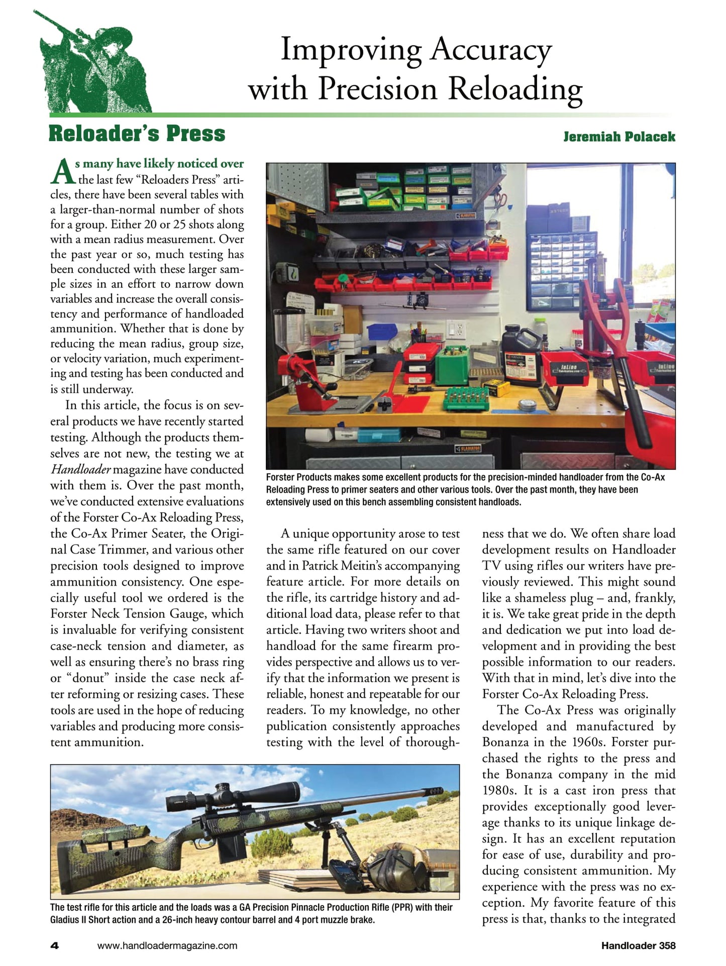 Handloader The Ammunition Reloading Journal - October 2025: GA Precision 6mm GT Handloads, Achieve Accuracy, 44 Magnum Carbines, 7mm PRC For Springfield Waypoint, 260 Remington Pet Loads & More!