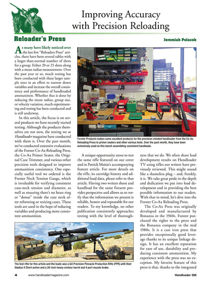 Handloader The Ammunition Reloading Journal - October 2025: GA Precision 6mm GT Handloads, Achieve Accuracy, 44 Magnum Carbines, 7mm PRC For Springfield Waypoint, 260 Remington Pet Loads & More!