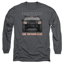 Load image into Gallery viewer, Hummer Like Nothing Else Mens Long Sleeve Shirt Charcoal