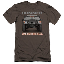 Load image into Gallery viewer, Hummer Like Nothing Else Premium Bella Canvas Slim Fit Mens T Shirt Charcoal