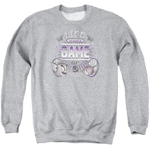 Load image into Gallery viewer, Tom And Jerry Life Is A Game Mens Crewneck Sweatshirt Athletic Heather