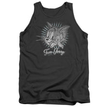 Load image into Gallery viewer, Tom And Jerry Classic Pals Mens Tank Top Shirt Charcoal