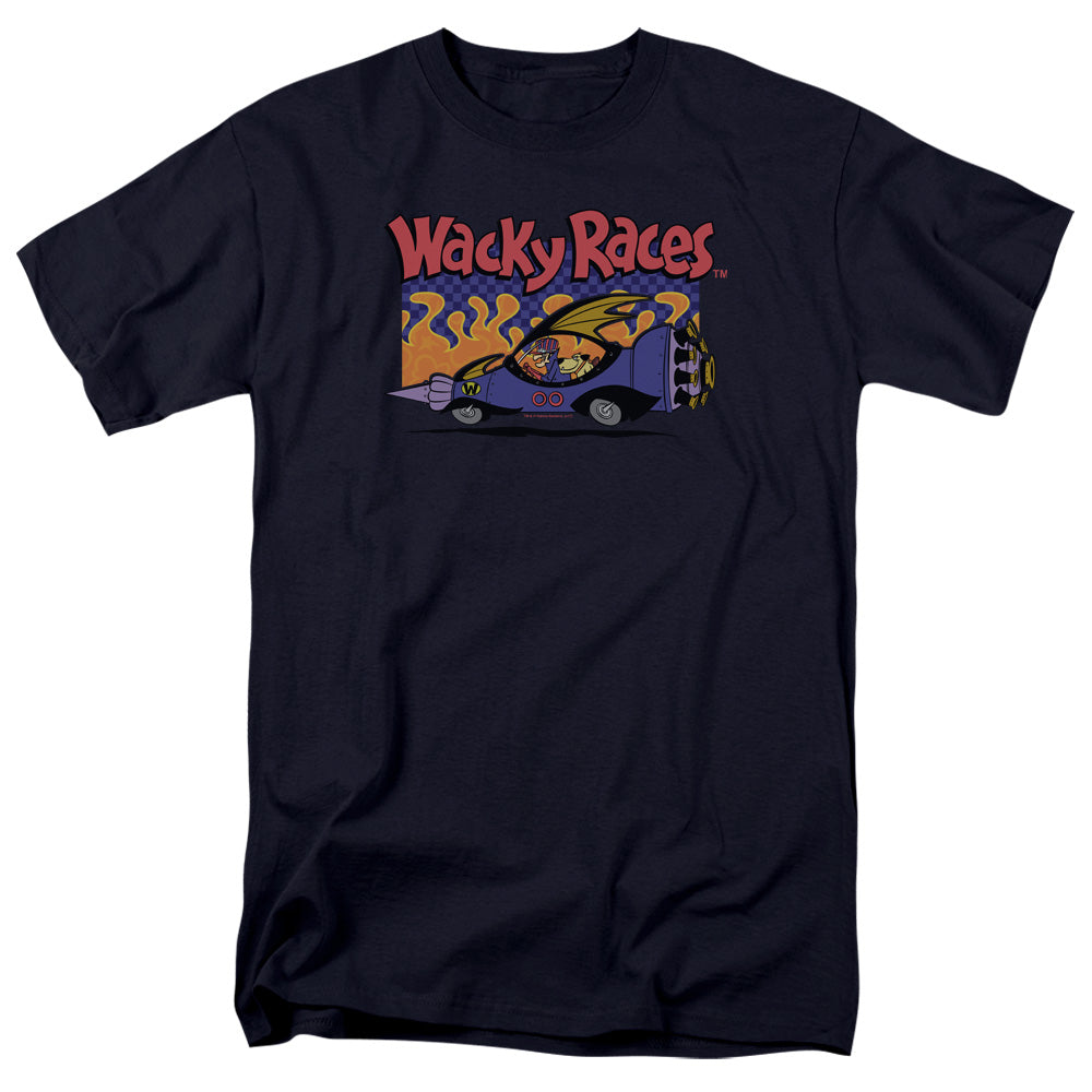 Wacky Races - T-Shirt Mens T Shirt Navy Officially Licensed
