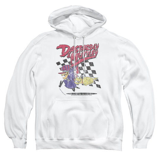 Wacky Races Dastardly & Muttley 2 Mens Hoodie White Officially Licensed