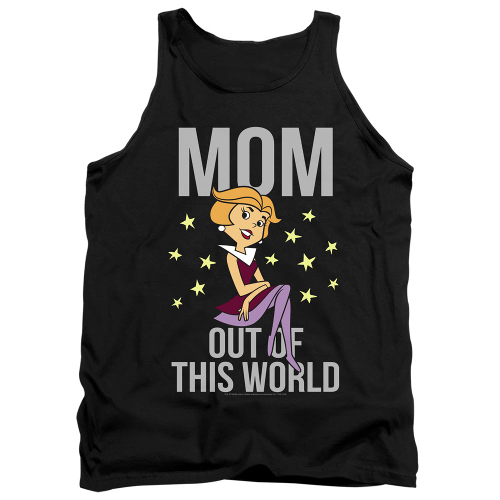 Jetsons Out Of This World Mom Mens Tank Top Shirt Black